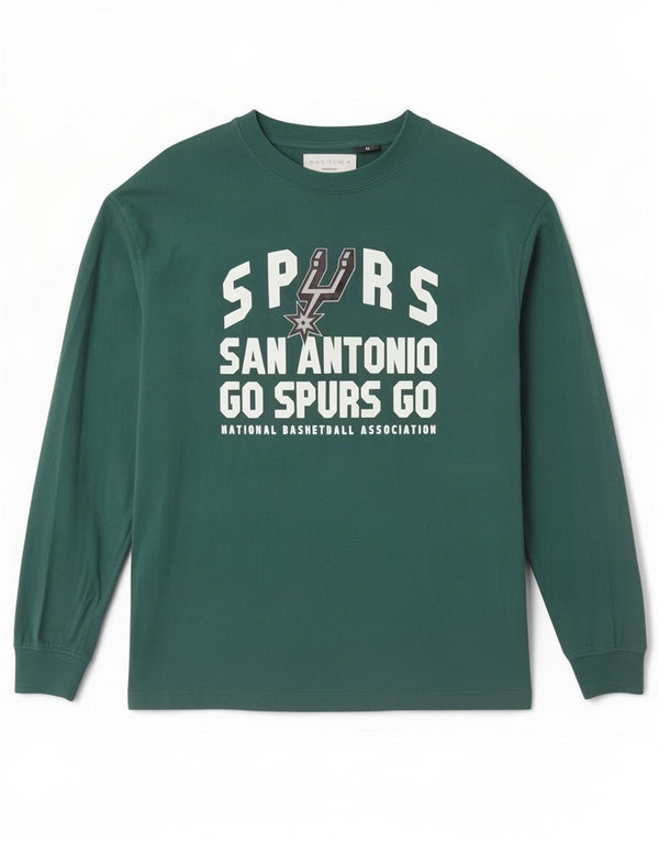 Zara Jungen San Antonio Spurs Graphic Top Langarm 13-14 Jahre Grün