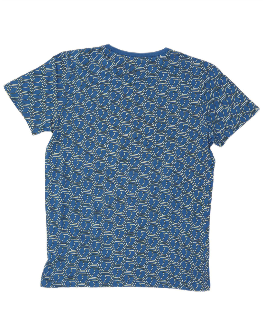 Jack & Jones Herren Grafik-T-Shirt-Oberteil Mittelblau Geometrisch