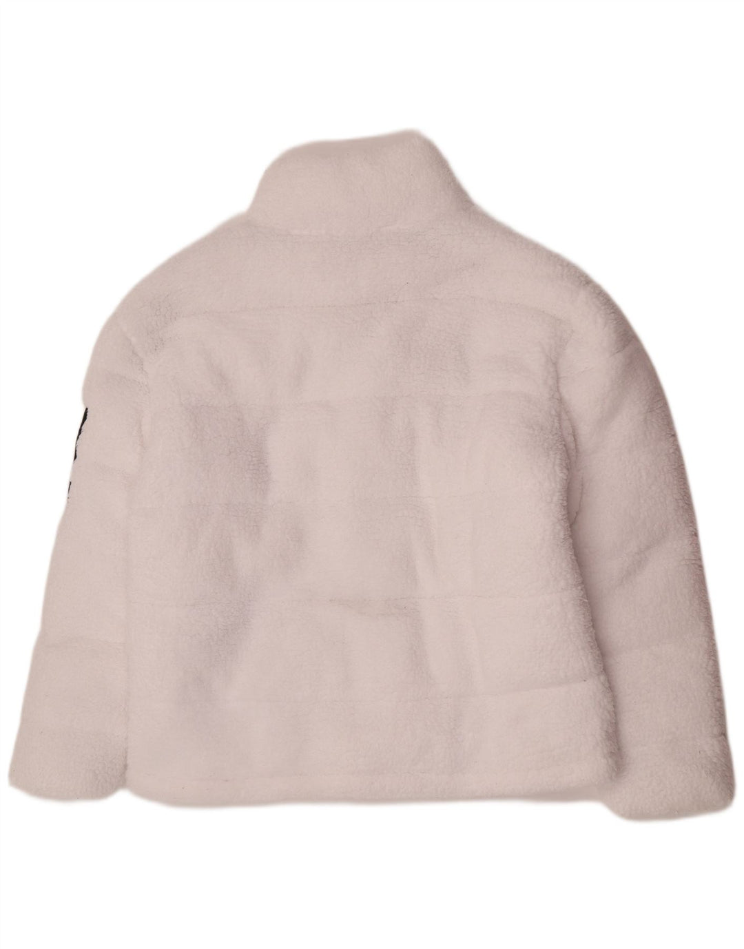 Ellesse Damen Fleece-gepolsterte Jacke UK 14 Large Weiß Polyester Sport
