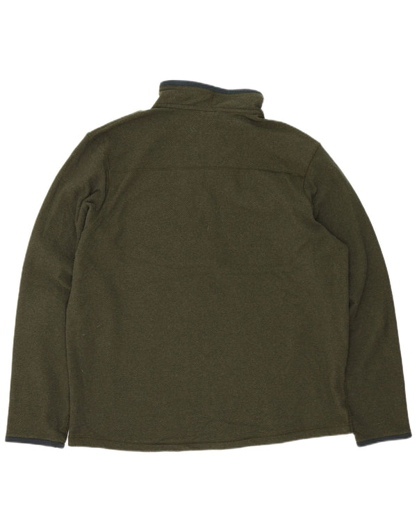 Rab Herren-Sweatshirt mit Reißverschluss am Hals, XL, grünes Polyester