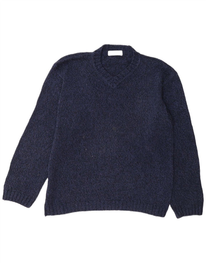 Marks & Spencer Herren St. Michael Pullover mit V-Ausschnitt, mittelgroß, Marineblau