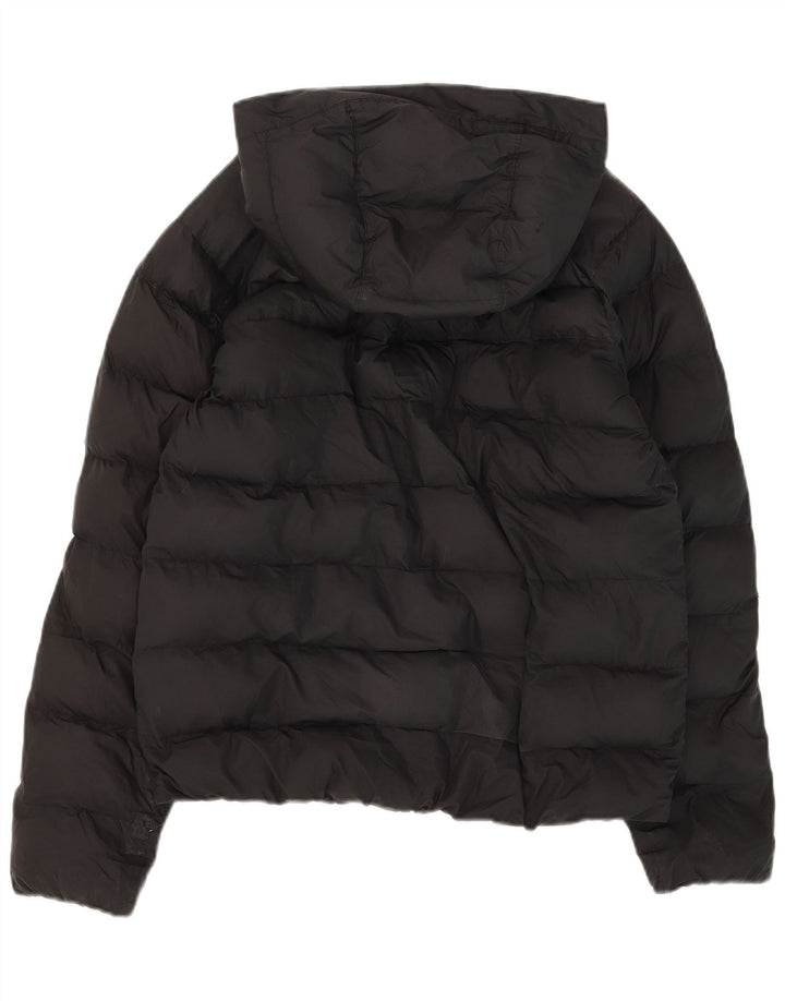 Nike Wattierte Jacke mit Kapuze für Jungen, 13–14 Jahre, XL, schwarzes Polyester