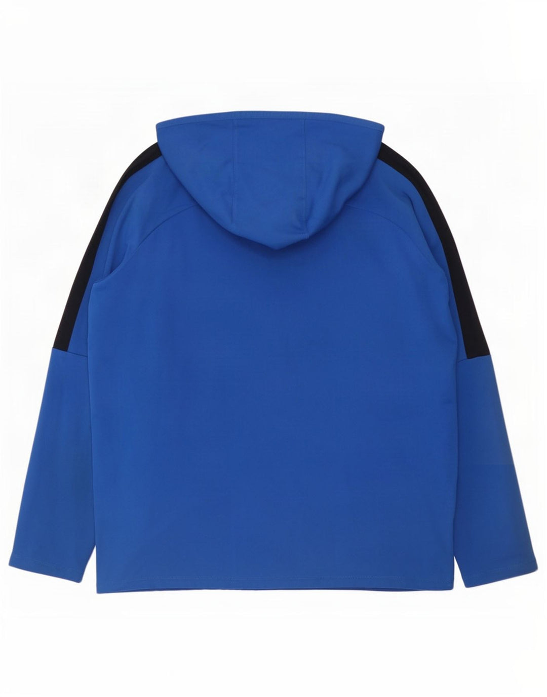 Nike Herren Dri Fit Graphic Kapuzenpullover, groß, blaues Farbblock-Polyester