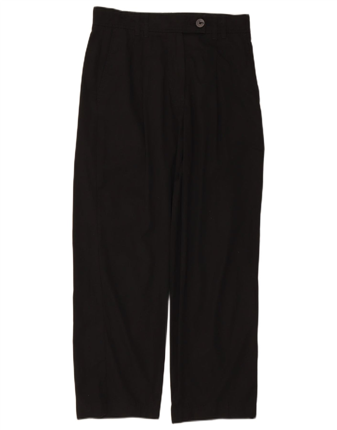 MASSIMO DUTTI Damen-Chinohose mit lockerer Passform, EU 38, Größe S, W28, L26, Schwarz