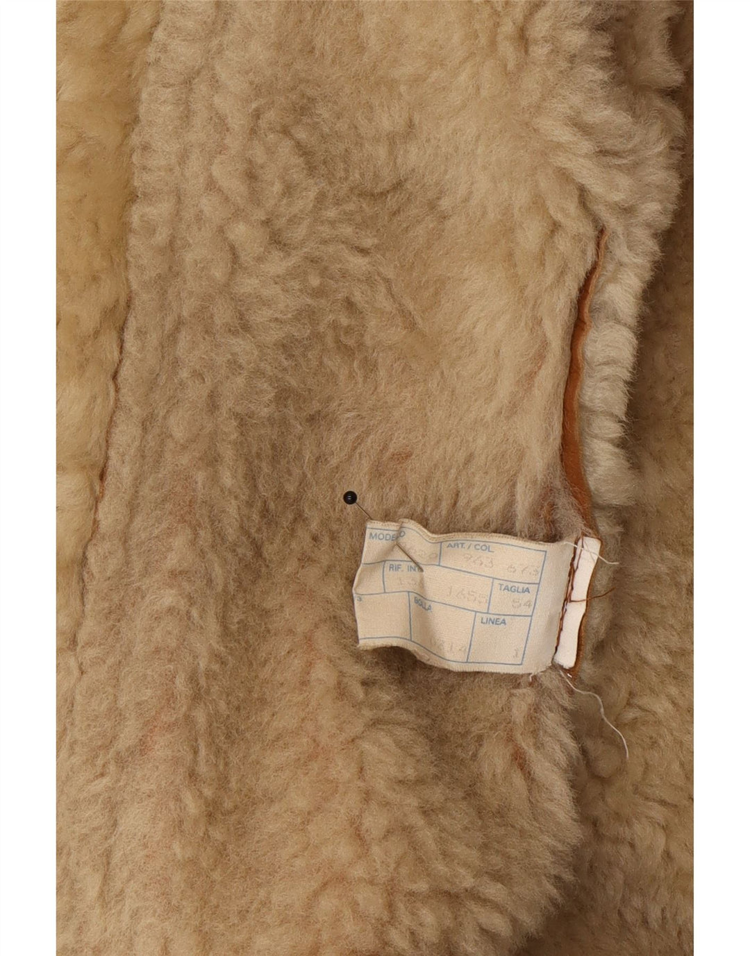 Vinci Herren Shearling Jacke UK 40 Großes braunes Leder