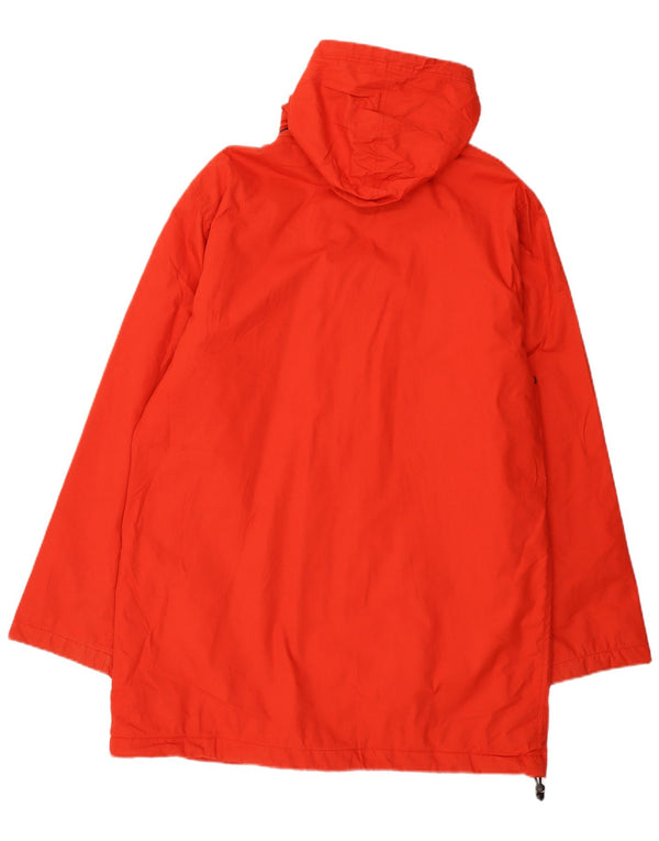Tommy Hilfiger Herren-Windbreaker-Mantel mit Kapuze, UK 40, große rote Baumwolle