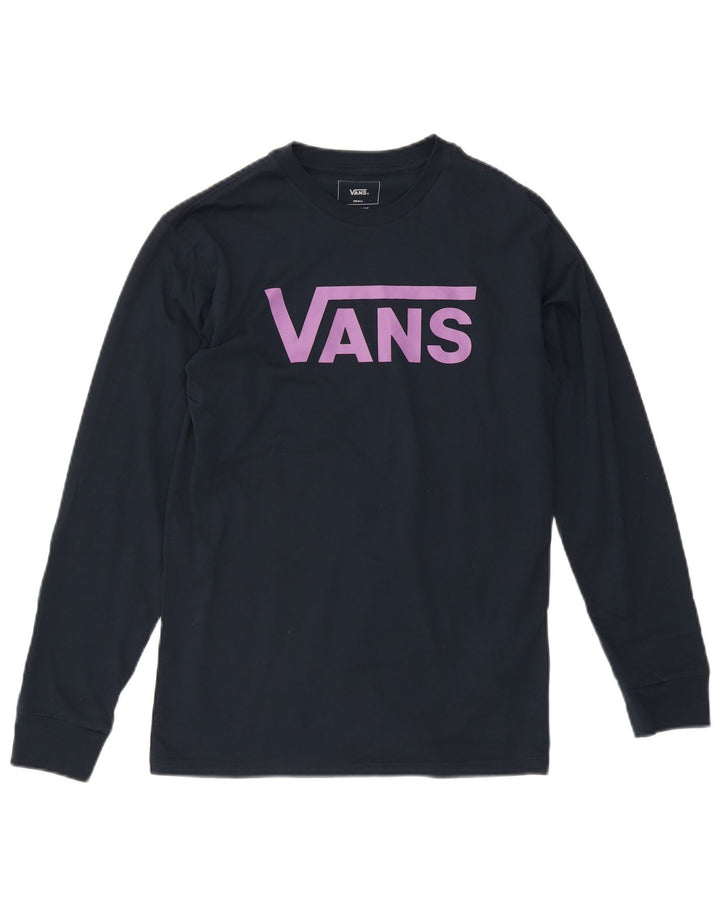 Vans Herren-Oberteil mit klassischer Passform, langärmlig, marineblau, Baumwolle