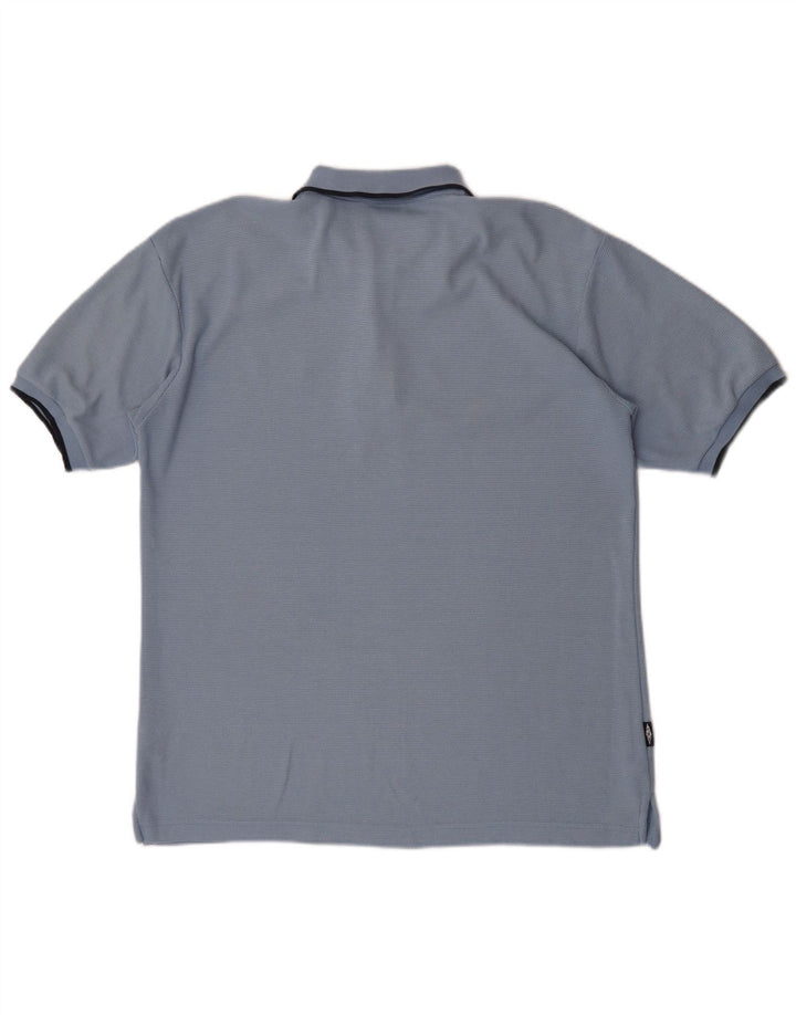 Umbro Herren-Poloshirt aus mittelblauem Polyester