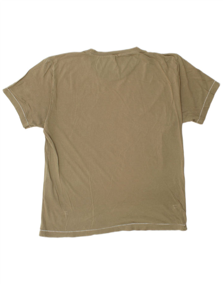 Champion Hawaii-Grafik-T-Shirt für Herren aus mittlerer Khaki-Baumwolle