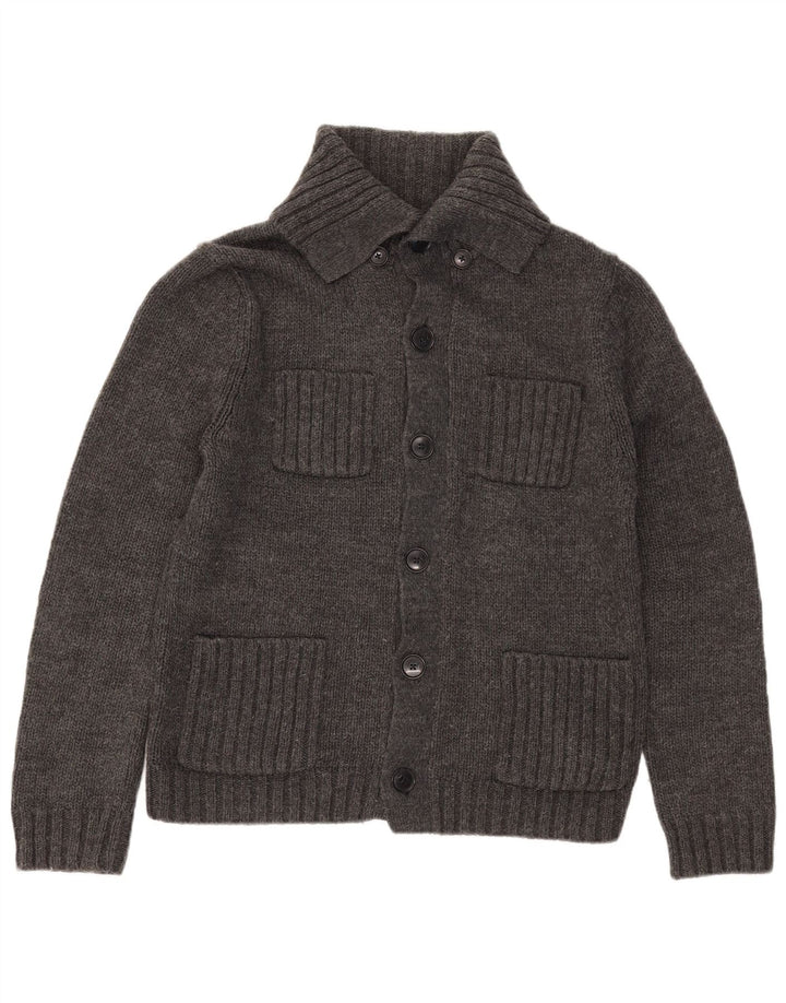 Gap Herren-Cardigan-Pullover Mittelgraues Acryl
