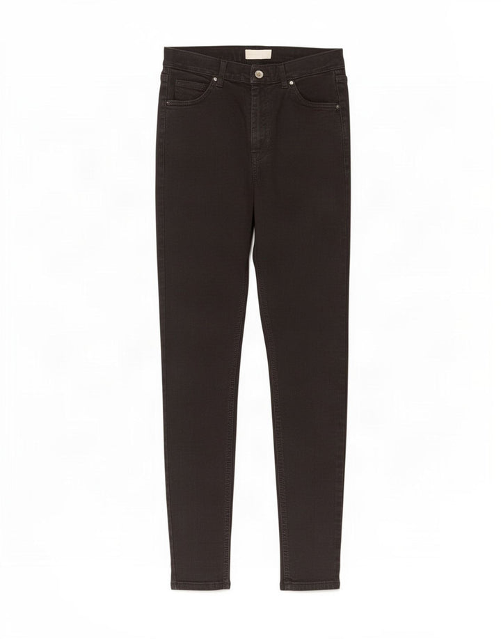 Topshop Damen Skinny Jeans W30 L27 Schwarz Elastan