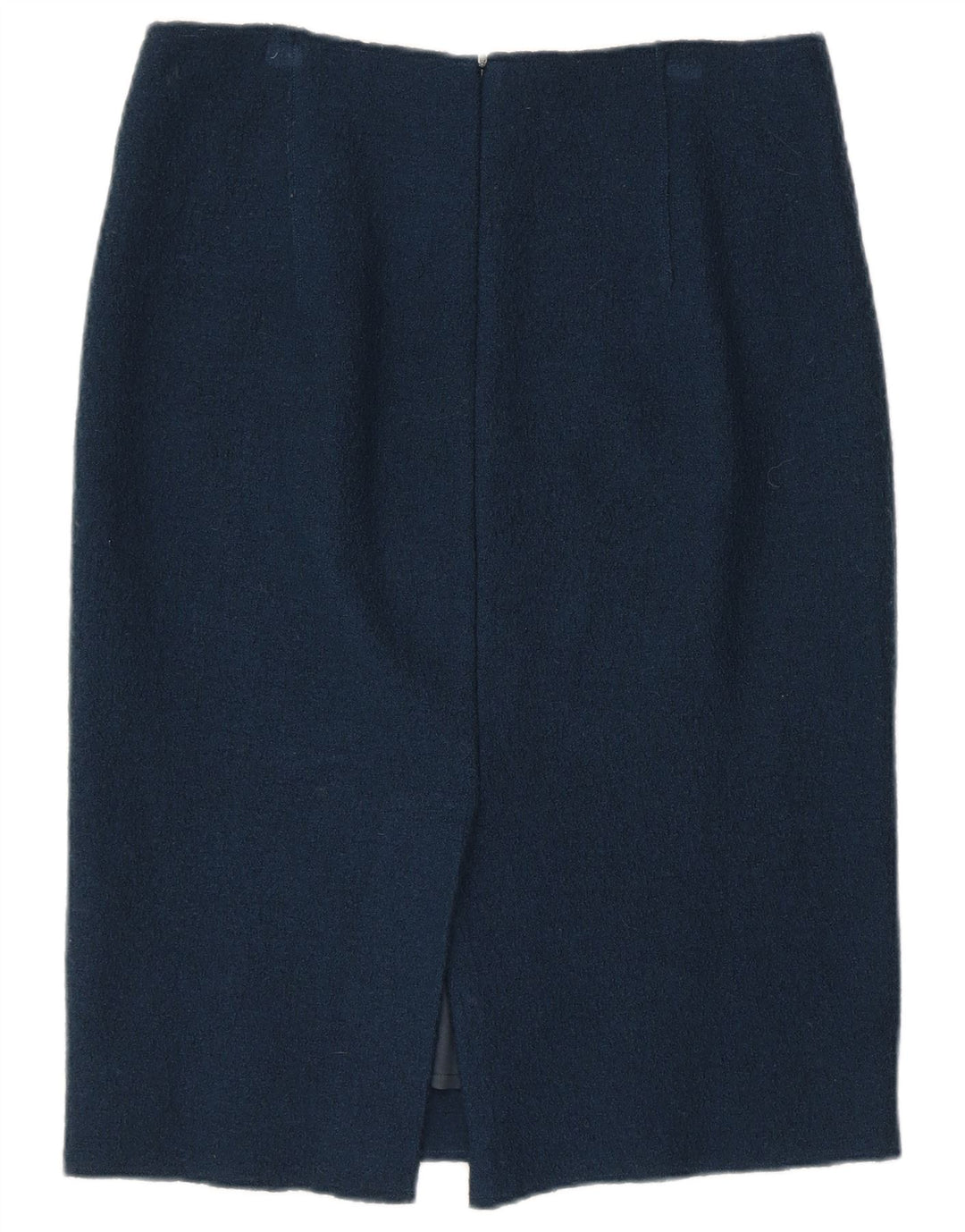 Jigsaw Damen Bleistiftrock UK 12 Medium W32 Marineblaue Wolle