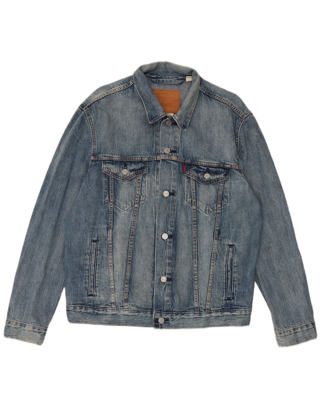 Levi's Herren Jeansjacke UK 40 Large Blau Baumwolle
