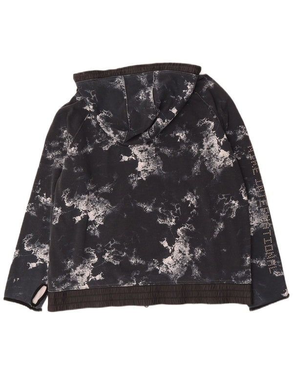 Nike Herren-Kapuzenpullover mit Reißverschluss, 2XL, schwarze Batik-Baumwolle