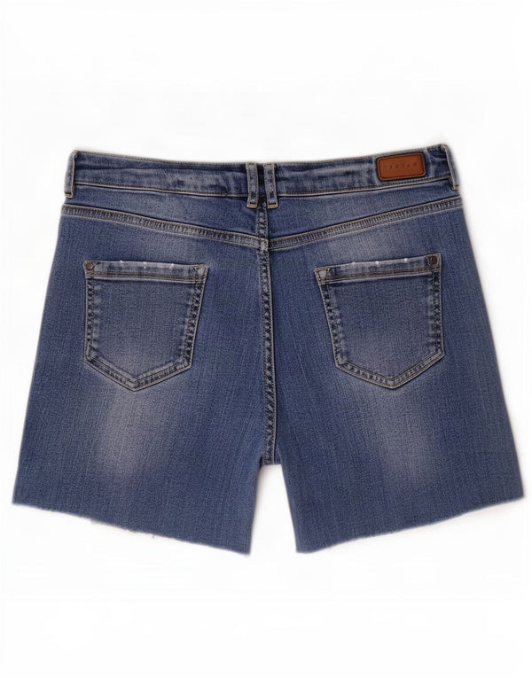 Jigsaw Womens Boyfriend Slim Denim Shorts Medium W30 Blaue Baumwolle