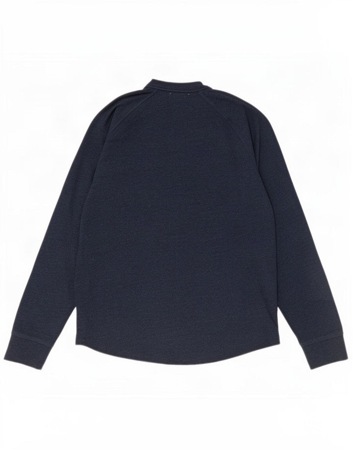 Gap Herren-Oberteil, langärmelig, groß, marineblau, Baumwolle