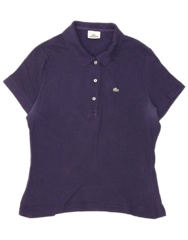 Lacoste Damen-Poloshirt, Größe 42, groß, Marineblau