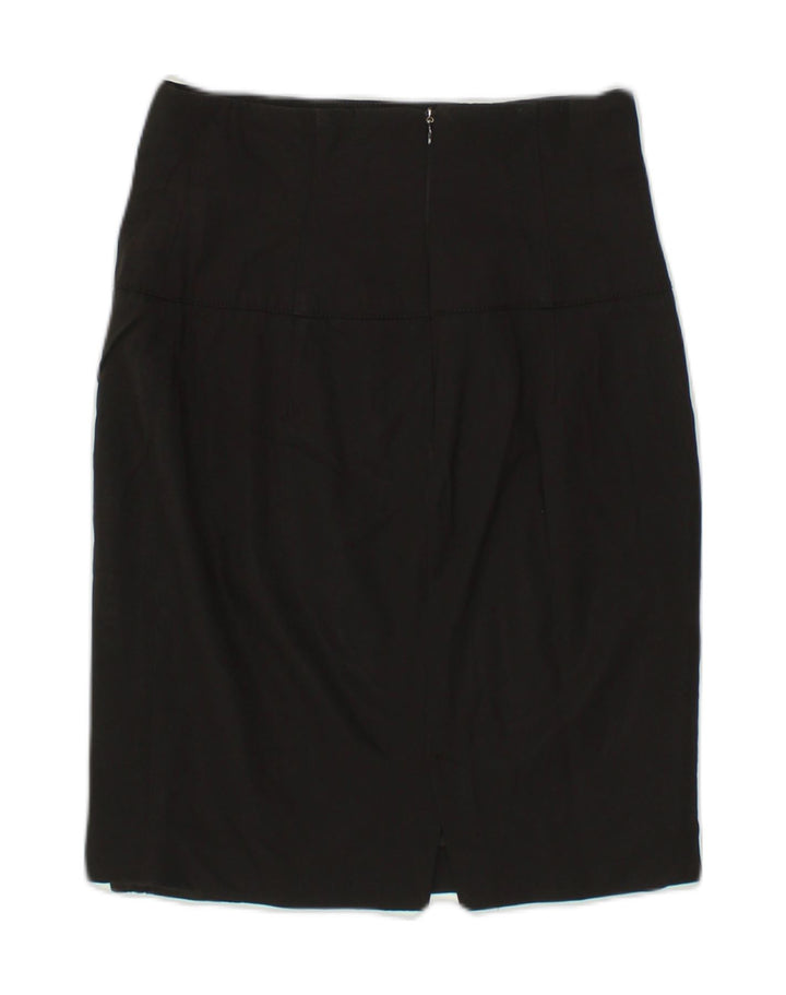 VINTAGE Womens Straight Skirt IT 42 Medium W27 Black Wool | Vintage Vintage | Thrift | Second-Hand Vintage | Used Clothing | Messina Hembry 