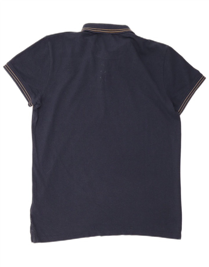 Wrangler Herren-Poloshirt, groß, marineblau, Baumwolle