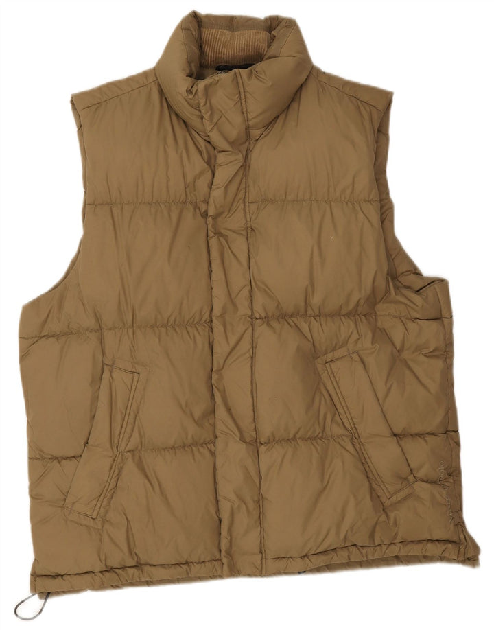 Marc O'Polo Herren Wattierte Weste UK 40 Large Braun Polyamid