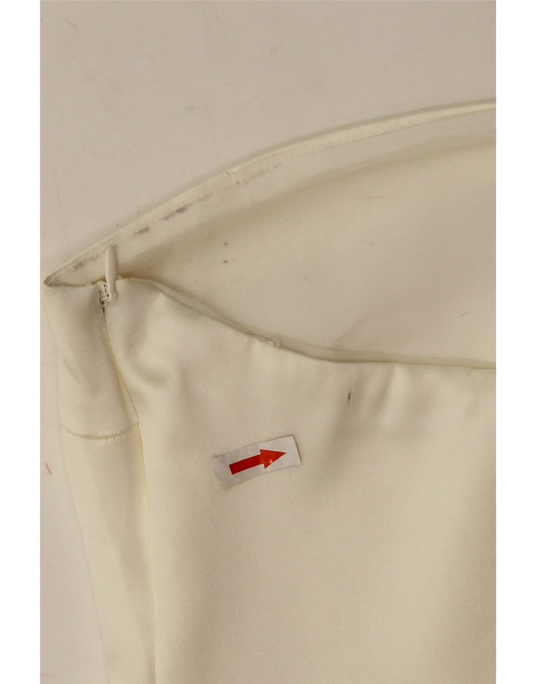 Zara Damen Crop Trägerloses Top UK 12 Mittelweißes Polyester