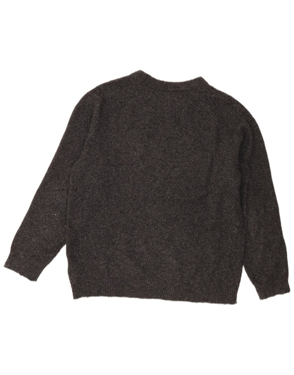 Zara Jungen-Pullover mit Rundhalsausschnitt, 13–14 Jahre, graues Polyester