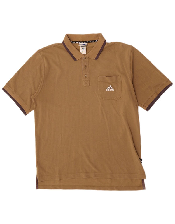Adidas Herren Poloshirt UK 40/42 Mittelbeige Baumwolle