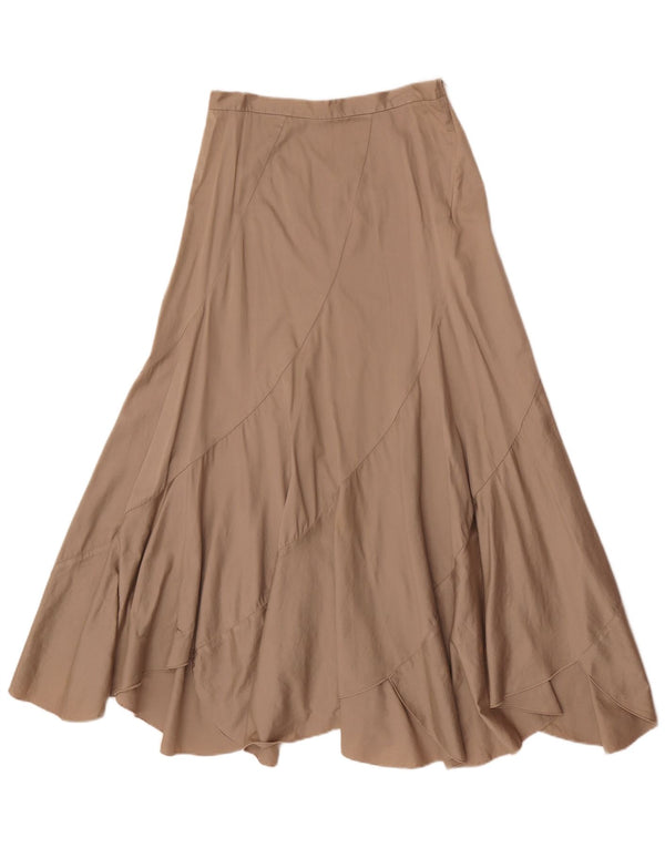 Ferre Damen A-Linien-Rock Medium W28 Beige Baumwolle