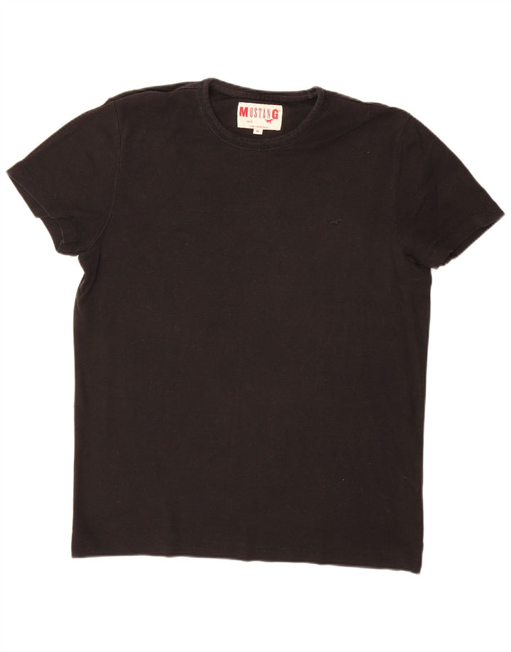 Mustang Herren T-Shirt Top XL Schwarz Baumwolle