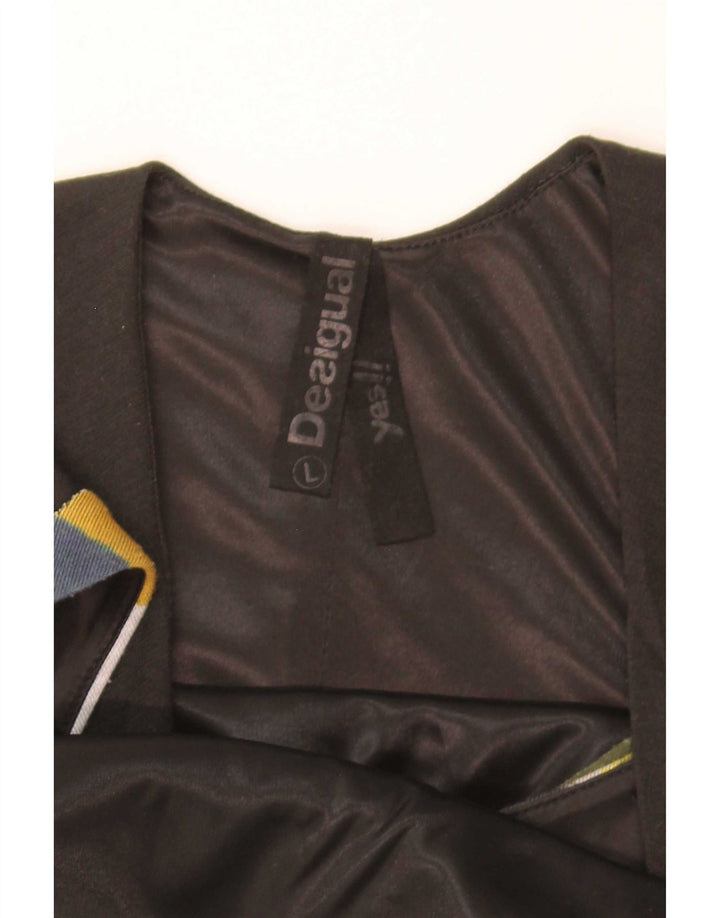Desigual Damen Graphic Etuikleid UK 14 Large Mehrfarbig