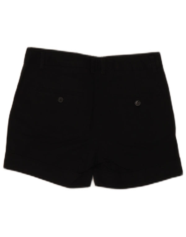 ZARA Damen Chinoshorts EU 34 2XS W24 Schwarze Baumwolle
