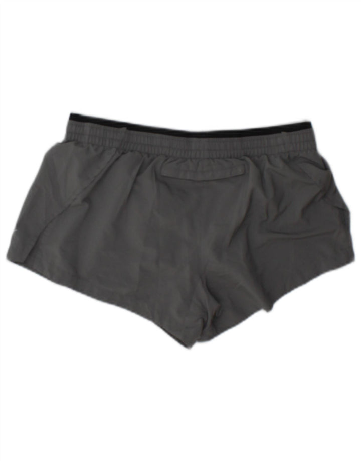 Nike Damen Dri Fit Sport Shorts UK 10 Small Grau Polyester