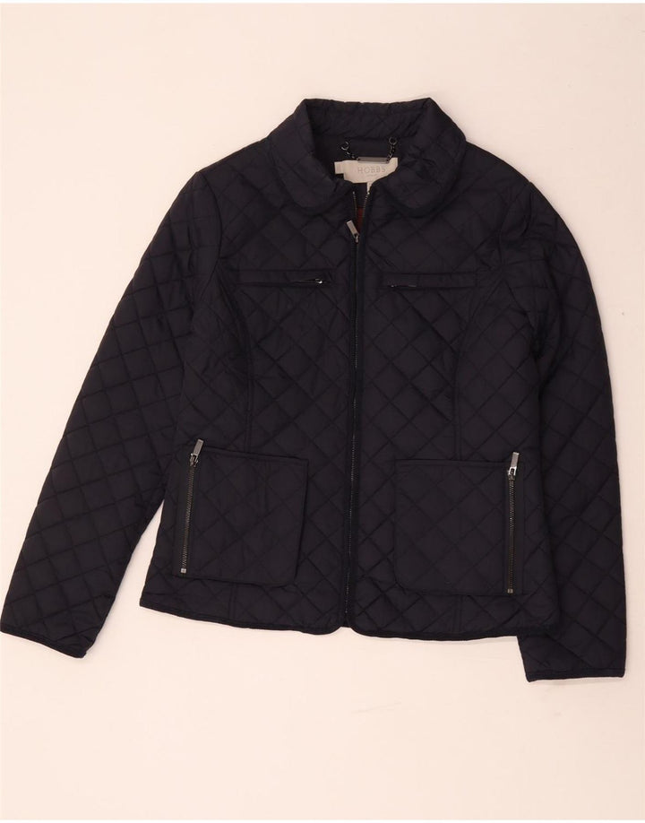 Hobbs Damen Steppjacke UK 12 Medium Marineblau Polyamid