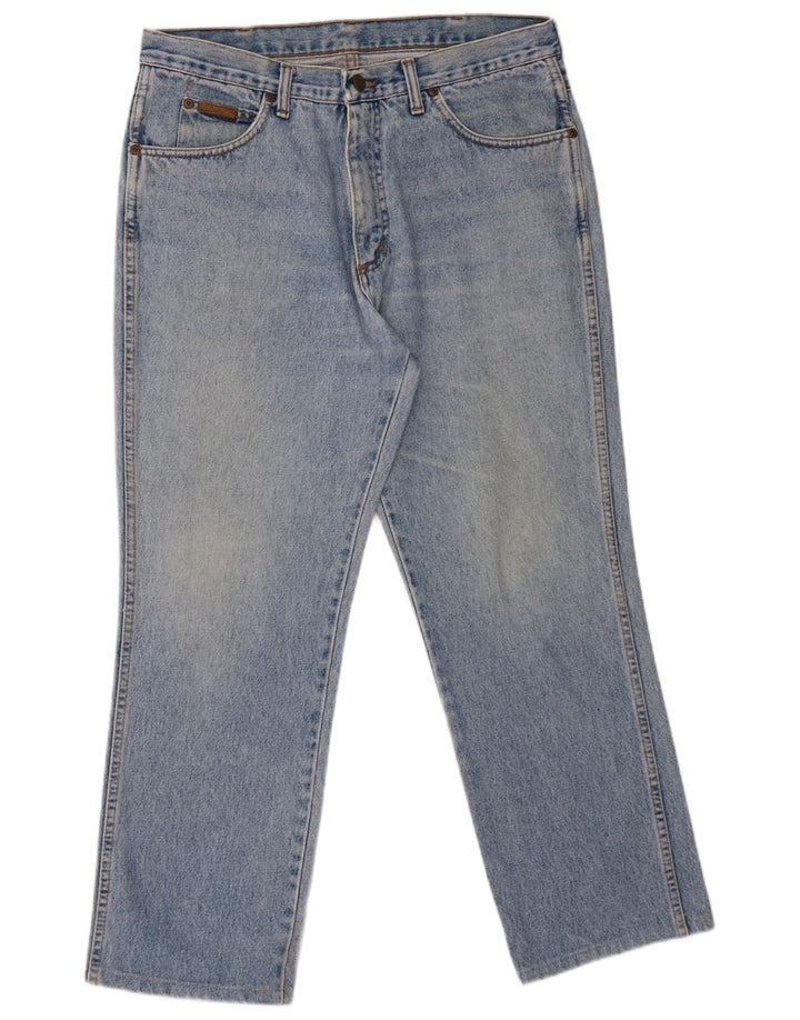 Wrangler Herren Texas Straight Jeans W35 L27 Blaue Baumwolle