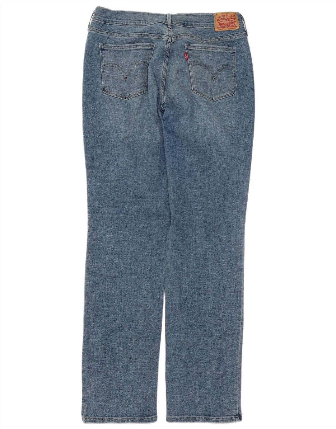 LEVI'S Damen-Jeans, lang, gerade, US 10, Größe L, W30, L34, Blau, Baumwolle