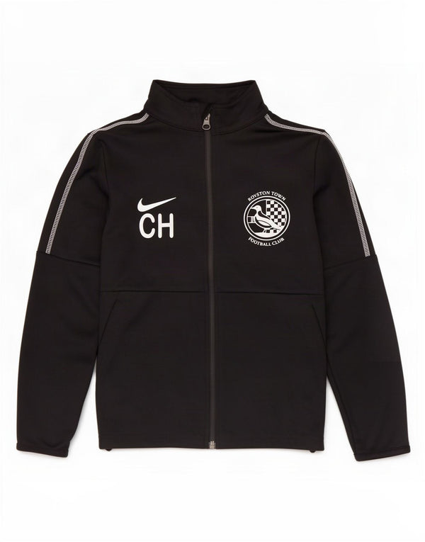 Nike Jungen Royston Town F.C. Trainingsanzug-Top-Jacke, 10–11 Jahre, mittelgroß, Schwarz