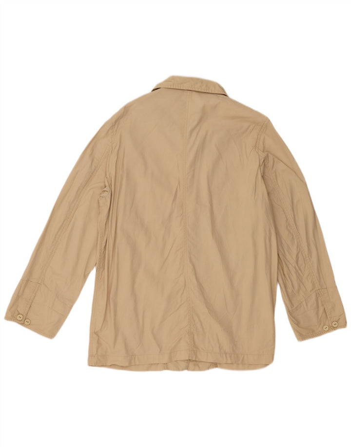 Sergio Tacchini Damen Utility-Jacke UK 14 Mittelbeige Baumwolle