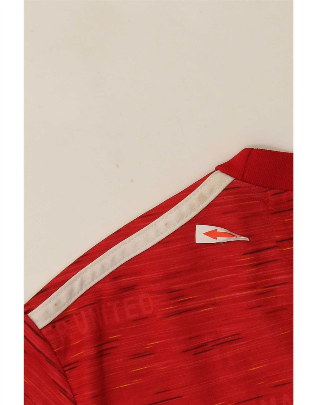 Adidas Herren Manchester United T-Shirt Top Mittelrot geflecktes Polyester