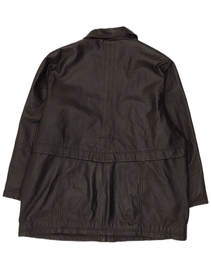 Canda Herren Lederjacke IT 52 XL Schwarzes Leder