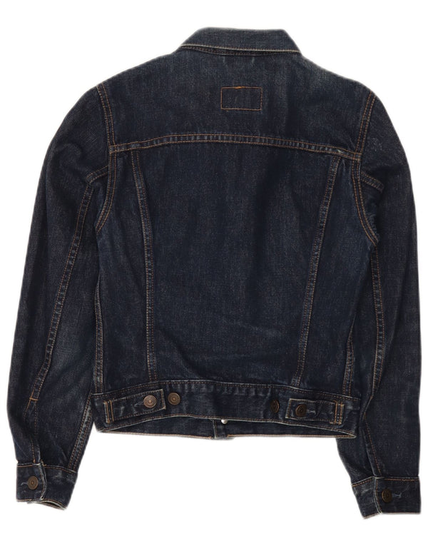 Levi's Jeansjacke für Mädchen, 7–8 Jahre, XS, Marineblau, Baumwolle