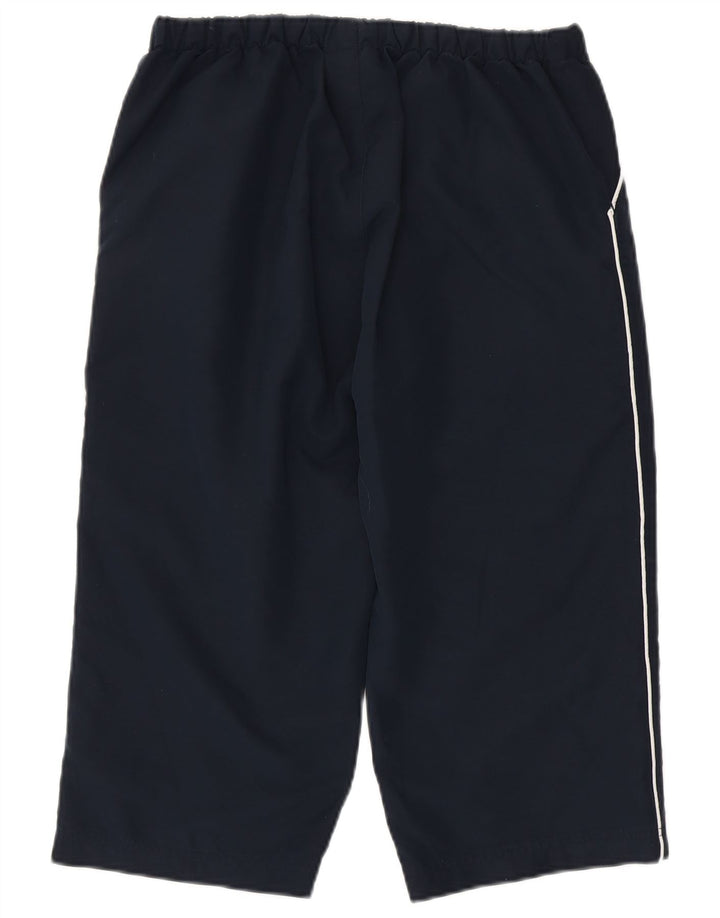 Reebok Damen Capri-Trainingshose UK 14 Medium Marineblau Polyester