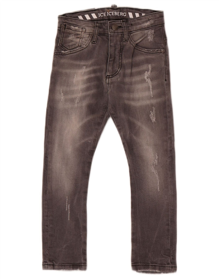 Iceberg Distressed Slim Jeans für Jungen, 6–7 Jahre, W22 L20, Grau