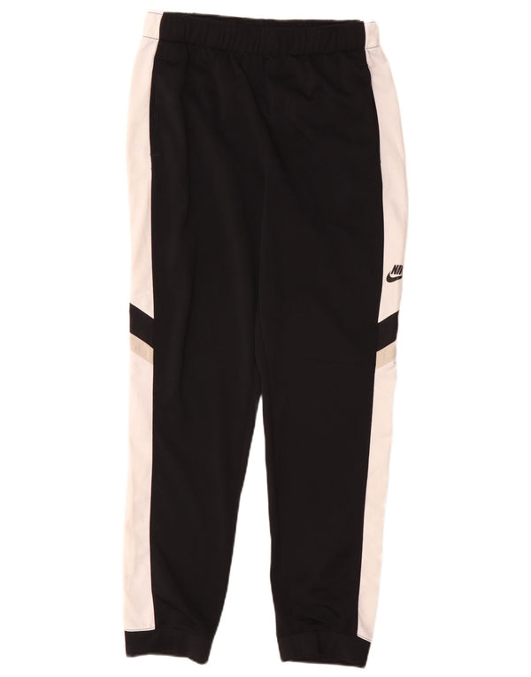 Nike Mädchen-Trainingshose, 13–14 Jahre, XL, schwarzes Colourblock-Polyester