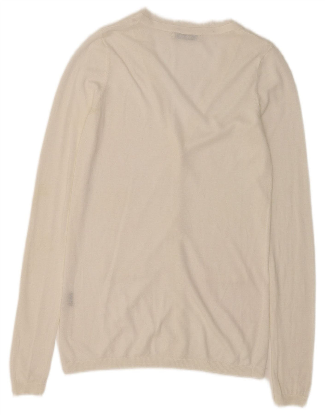 Zara Damen-Cardigan-Pullover UK 10 Small Weiß