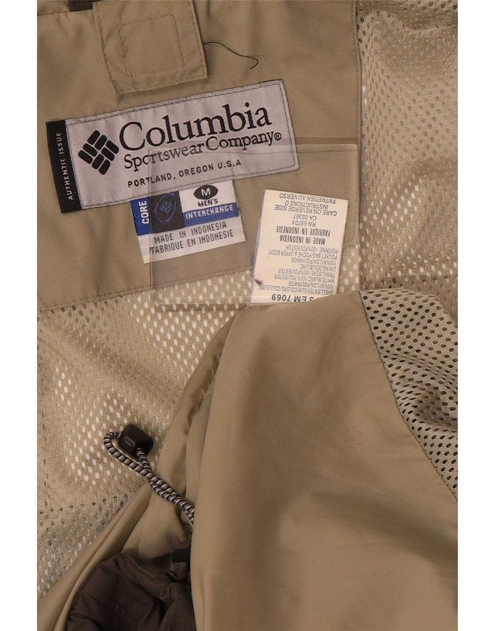 Columbia Herren Interchange Regenjacke UK 38 Mittelbraunes Colourblock-Nylon