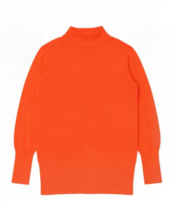 Marks & Spencer Rollkragenpullover für Damen, Gr. 14, mittelorange