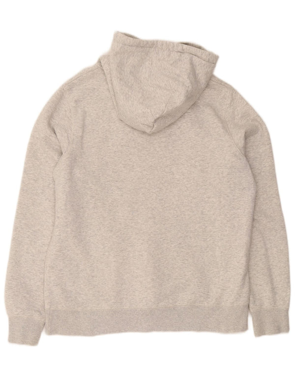 Jack Wills Damen-Pullover mit grafischem Kapuzenpullover, Gr. 16, Größe L, grau gefleckte Baumwolle