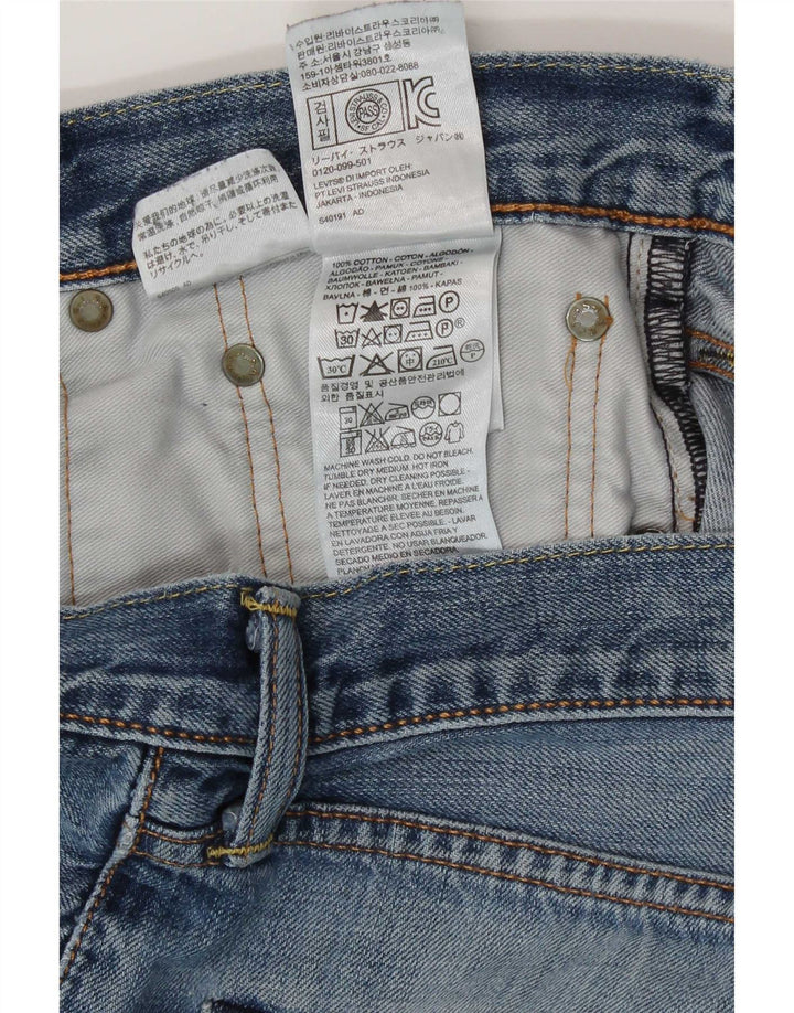 Levi's Damen 508 Straight Jeans W32 L34 Blaue Baumwolle