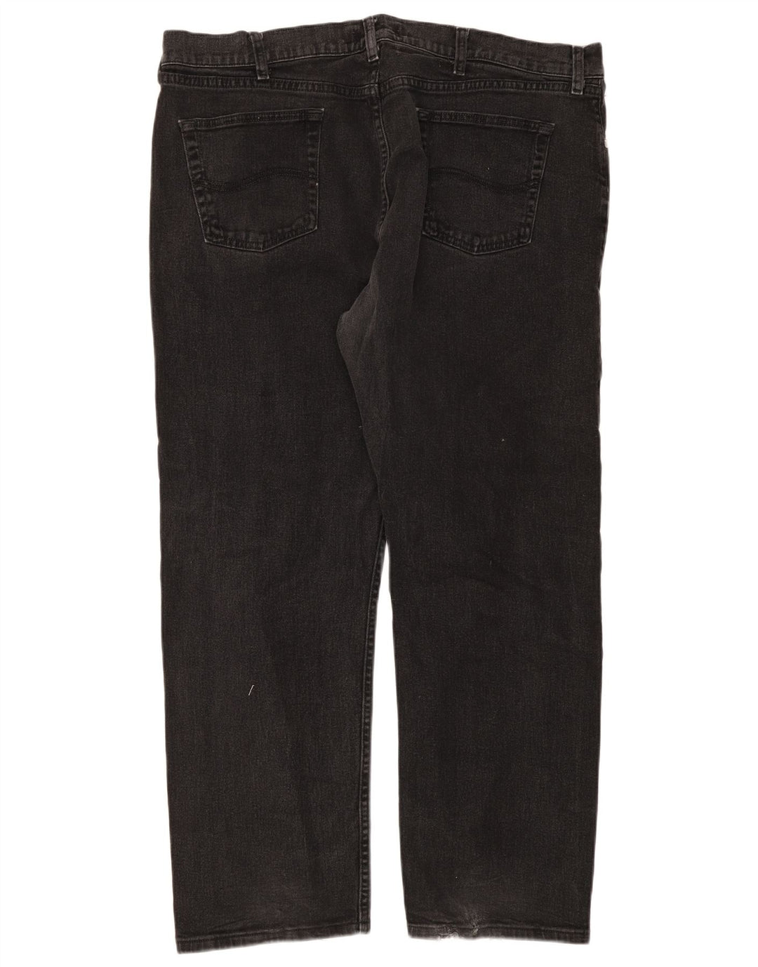 Lee Herren-Jeans mit normaler Passform, gerade Passform, W42, L30, schwarze Baumwolle