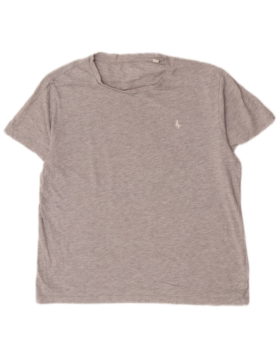 Jack Wills Damen-T-Shirt in Übergröße, Gr. 10, Größe S, Grau, Baumwolle